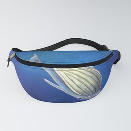 Happy humpback whale Fanny Pack