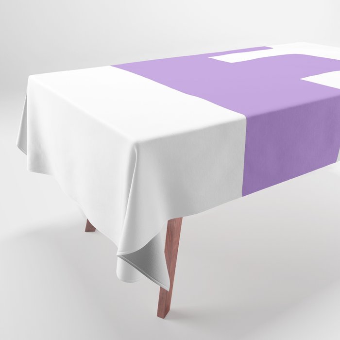 F (Lavender & White Letter) Tablecloth