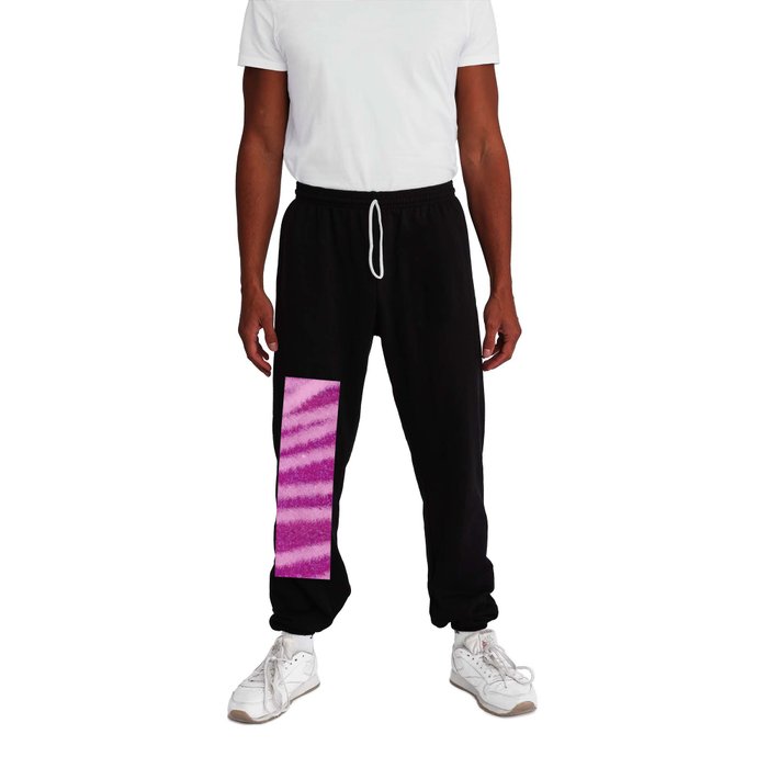 Light Purple Glitter Zebra Magic Collection Sweatpants