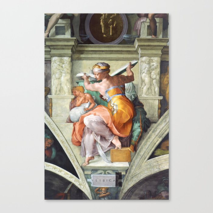 Michelangelo - Libyan Sibyles Canvas Print