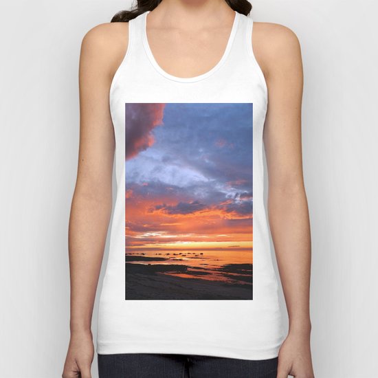 Stunning Seaside Sunset Unisex Tank Top