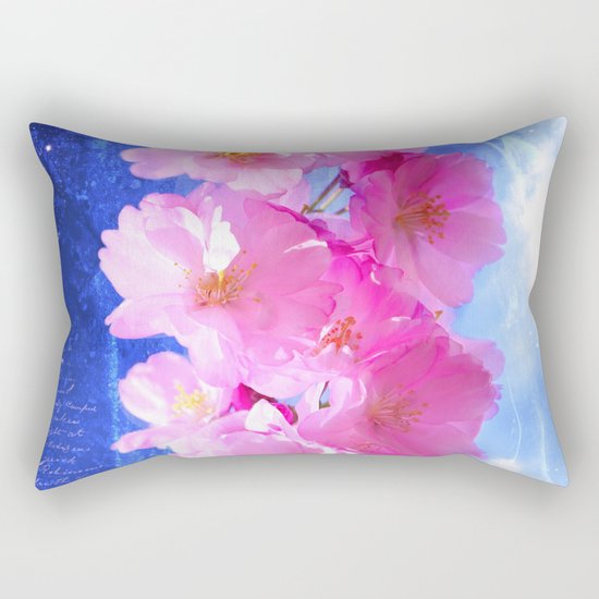 Japanese ornamental cherry Rectangular Pillow