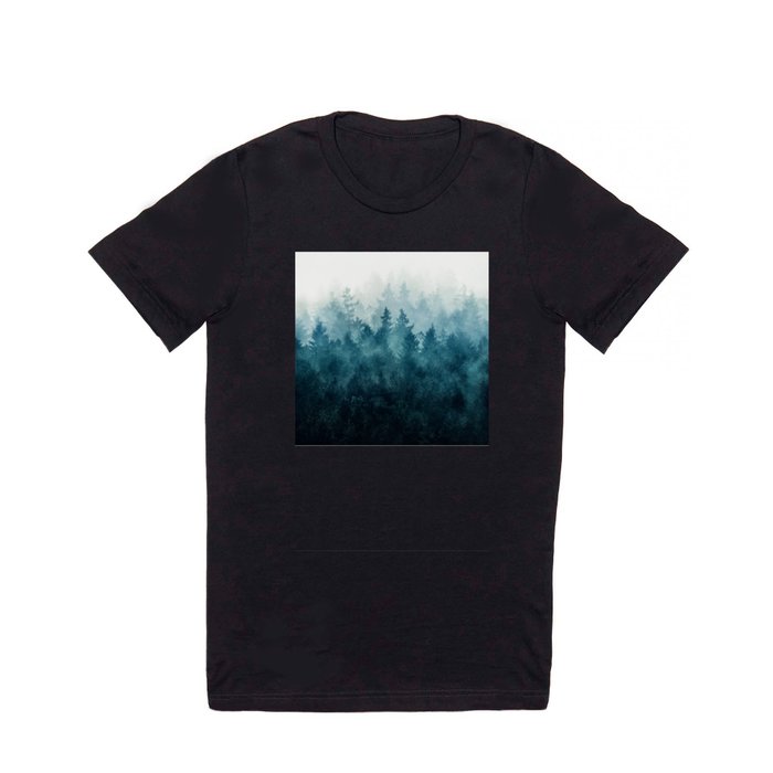 The Heart Of My Heart // So Far From Home Of A Misty Foggy Wild Forest Covered In Blue Magic Fog T Shirt