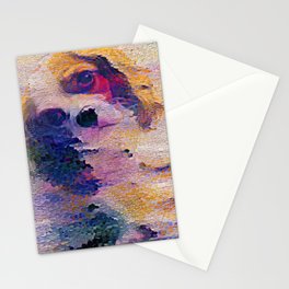 Cute puppy painting (pet, dog, pretty and hiking) Stationery Card