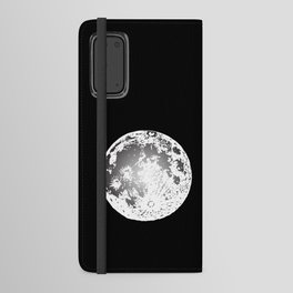 Moon Full Moon Astronaut Space Android Wallet Case