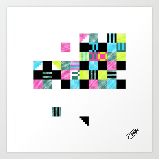 Something Other 2 On White Art Print