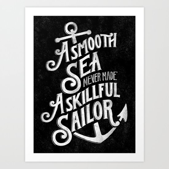 A Smooth Sea Art Print