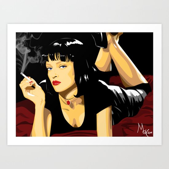 Uma Thurman Art Print