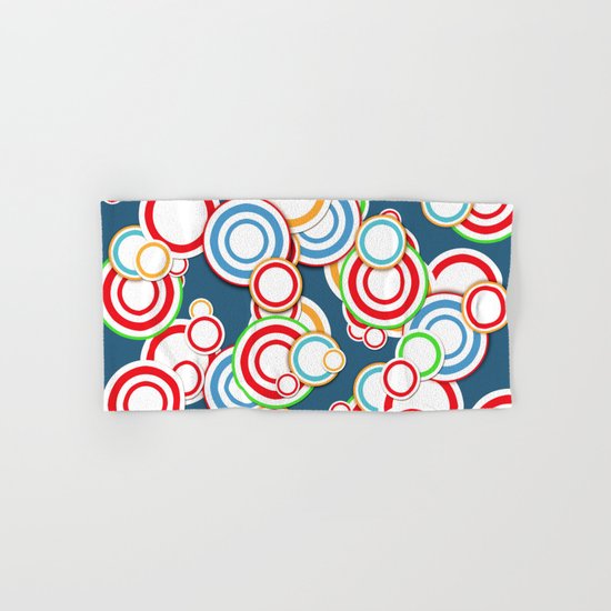 Pattern circle top Hand & Bath Towel