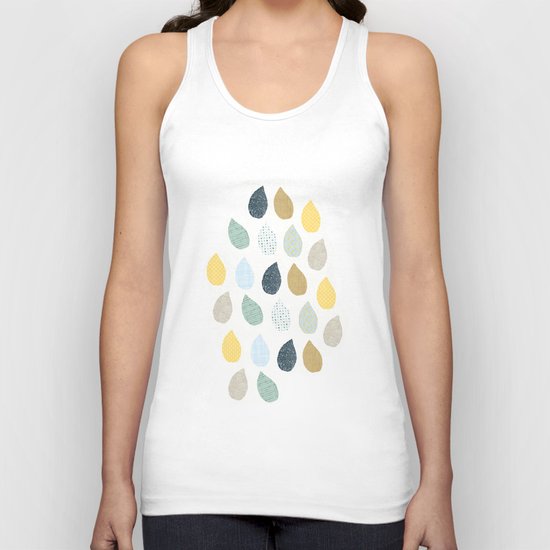 rain drops pattern Unisex Tank Top