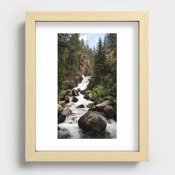 Mountain Torrent Recessed Framed Print