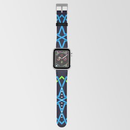 Blue & Yellow Color Arab Square Pattern Apple Watch Band