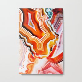 The Vivid Imagination of Nature, Layers of Agate Metal Print | Landscape, Photo, Pattern, Curated, Nature 