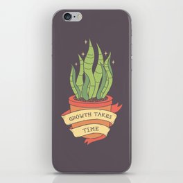 Growth Takes Time iPhone Skin