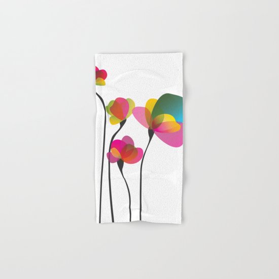 Abstract Flowers Hand & Bath Towel