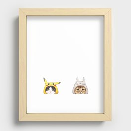 miyazaki cats Recessed Framed Print