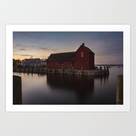 Motif #1 after sunset Art Print
