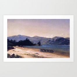 Study Of Nature Dresden Lake George 1870 By David Johnson | Reproduction | Romanticism Landscape Pai Art Print