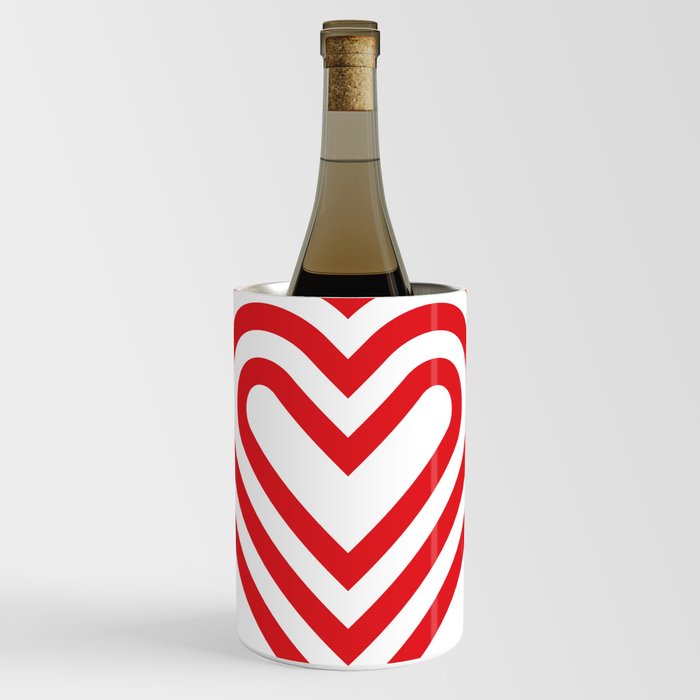 3 layers of red heart-shaped lines Wine Chiller