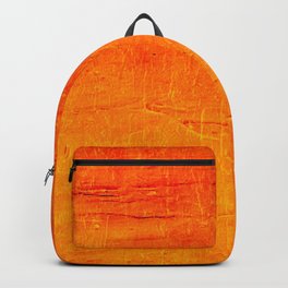 Orange Sunset Textured Acrylic Painting Backpack | Painting, Acrylicpainting, Classic, Monochromatic, Homedecor, Contemporary, Orangetangerine, Maximalist, Texturedacrylic, Bold 
