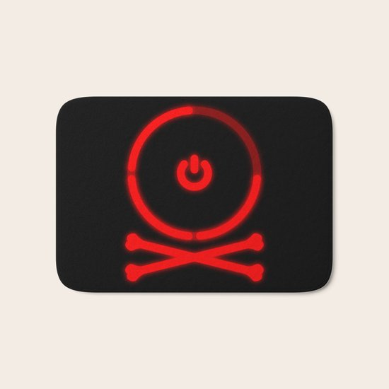 Red Ring Rodger Bath Mat