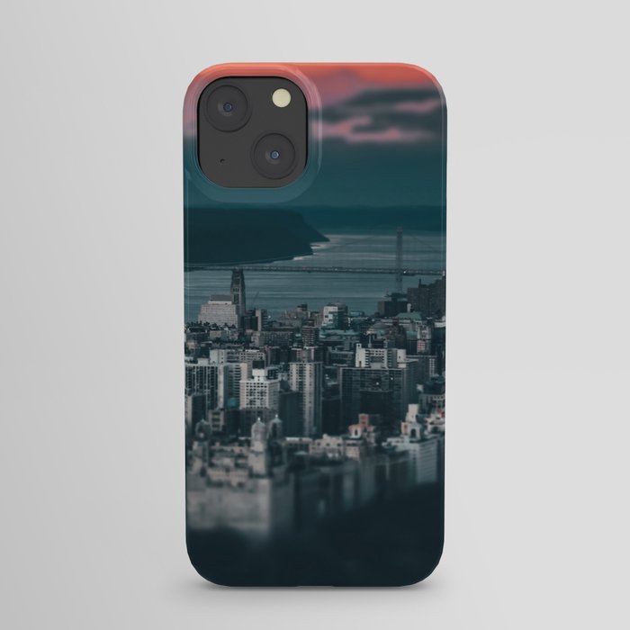 New York City Manhattan skyline and Central Park aerial view at sunset iPhone Case
