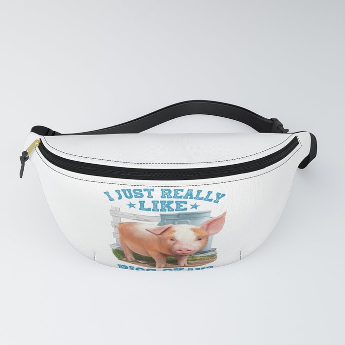 Cute Young Pig Farm Motive Fanny Pack