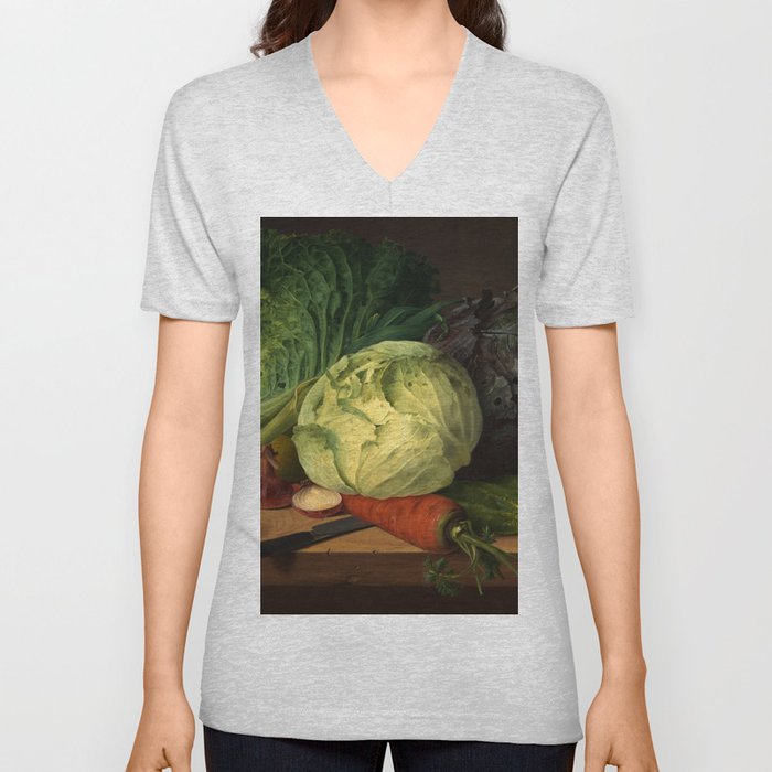 Kitchen Herbs, 1823 by Johannes Ludwig Camradt V Neck T Shirt