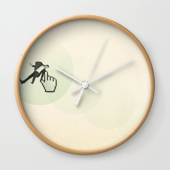 trash man Wall Clock