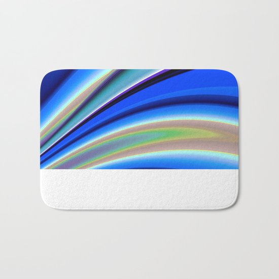 Abstract Fractal Colorways 01BL Bath Mat
