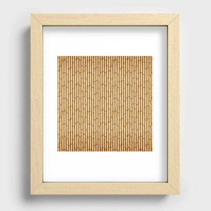 Bamboo  Screen Recessed Framed Print