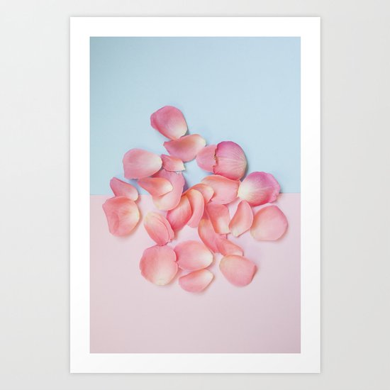 Rose petals Art Print