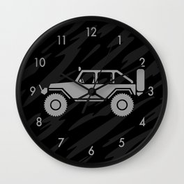 Off Road 4x4 Silhouette Wall Clock