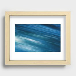 Underwater blue background Recessed Framed Print