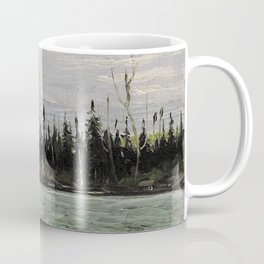 Tom Thomson - Mississagi - 1912 Coffee Mug | Mississauga, River, Mississagi, Outdoors, Rainy, Landscape, Canada, Ontario, Oil, Moody 