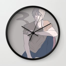 Zen Smoking Wall Clock | Drawing, Games, Mysticmessenger, Otome, Mmzen, Hyunryu, Digital, Illustration, Korea, Zen 