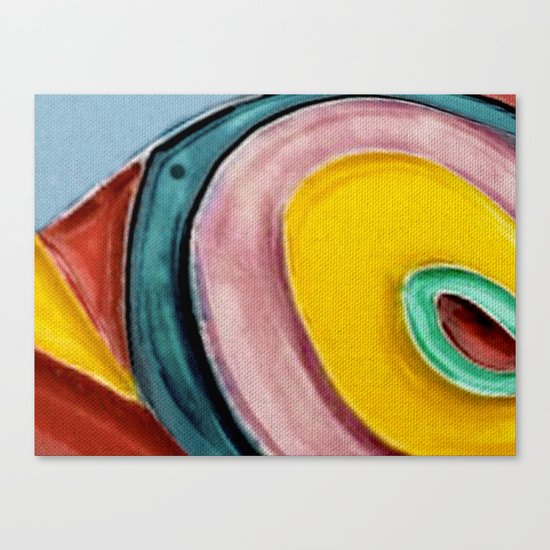 The Kandinsky's Chubby Bird 2 Canvas Print