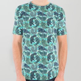 Manatees All Over Graphic Tee