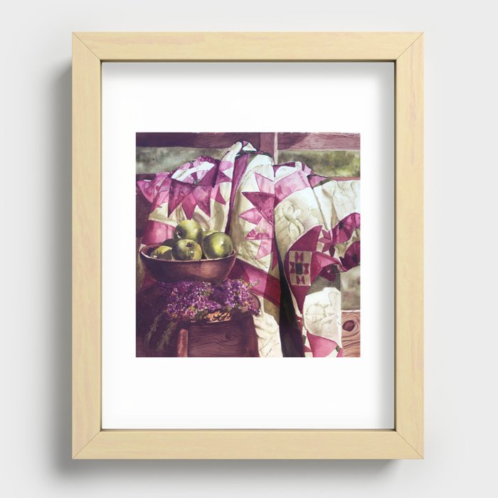 Elissa's Quilt Recessed Framed Print