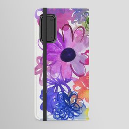 rainbow flowering Android Wallet Case