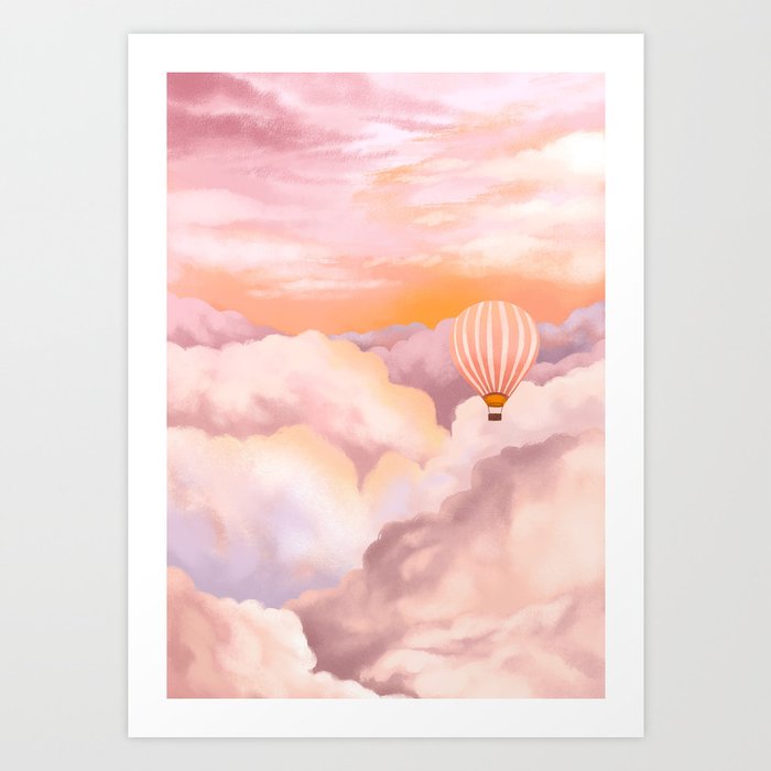 In The Clouds Art Print
