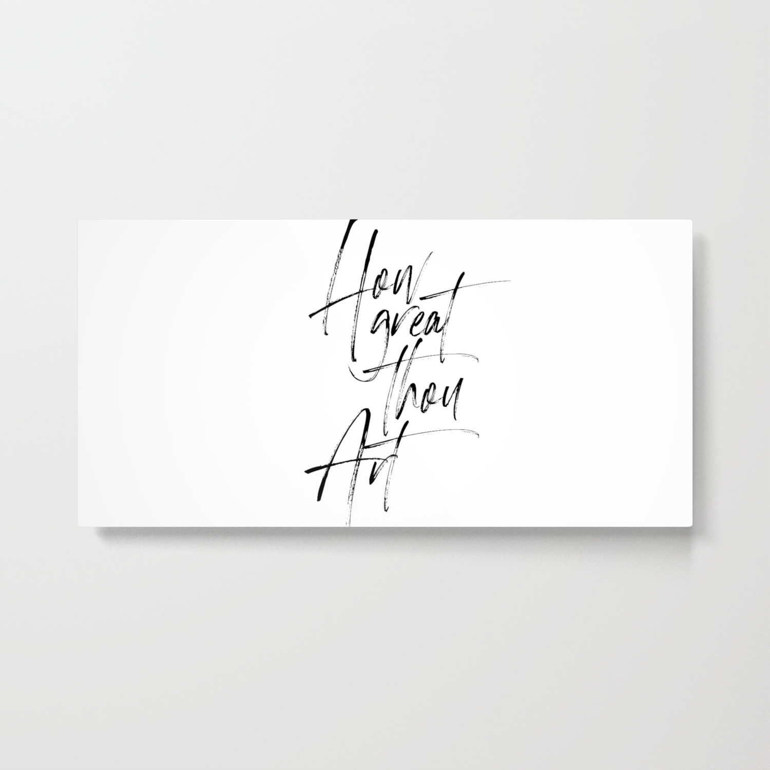 How Great Thou Art Scripture Print Bible Verse Art Quote Metal