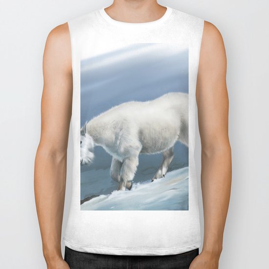 winter(goat snow) Biker Tank