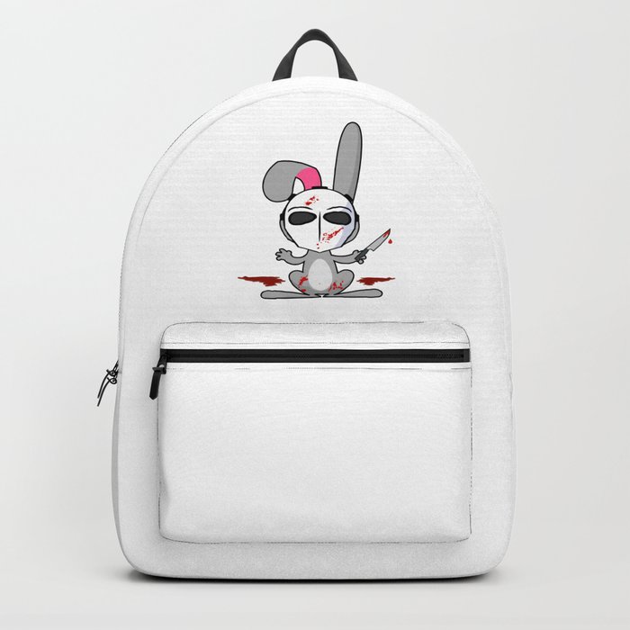 Psycho Bunny, Horror Rabbit Backpack by Anziehend