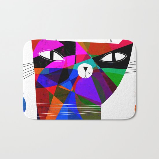 MOSAIC CAT Bath Mat