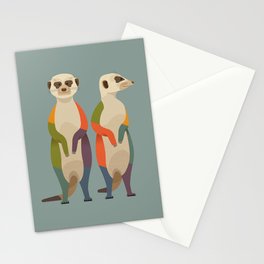 Meerkats Stationery Card