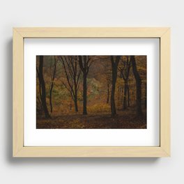 Dramatic Fall Forest Recessed Framed Print