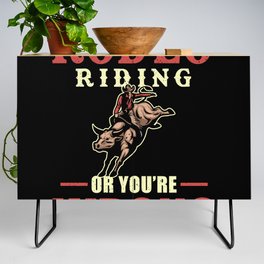 Rodeo Bull Riding Credenza