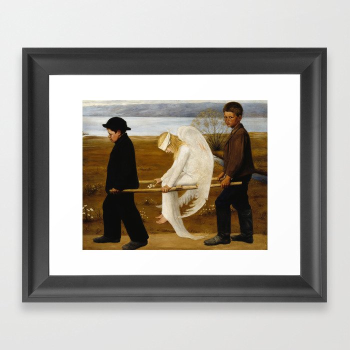 The Wounded Angel, 1903 by Hugo Simberg Framed Art Print