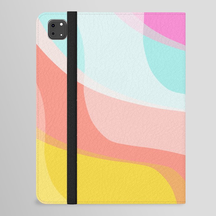 Neon Pastel Heatwave iPad Folio Case